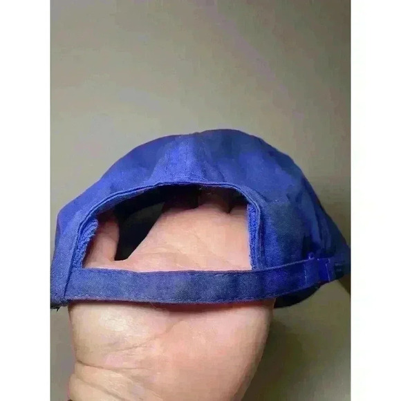 Vintage 80s Mount St. Helens Souvenir Travel Hat Blue Used Nostalgic - Picture 6 of 12